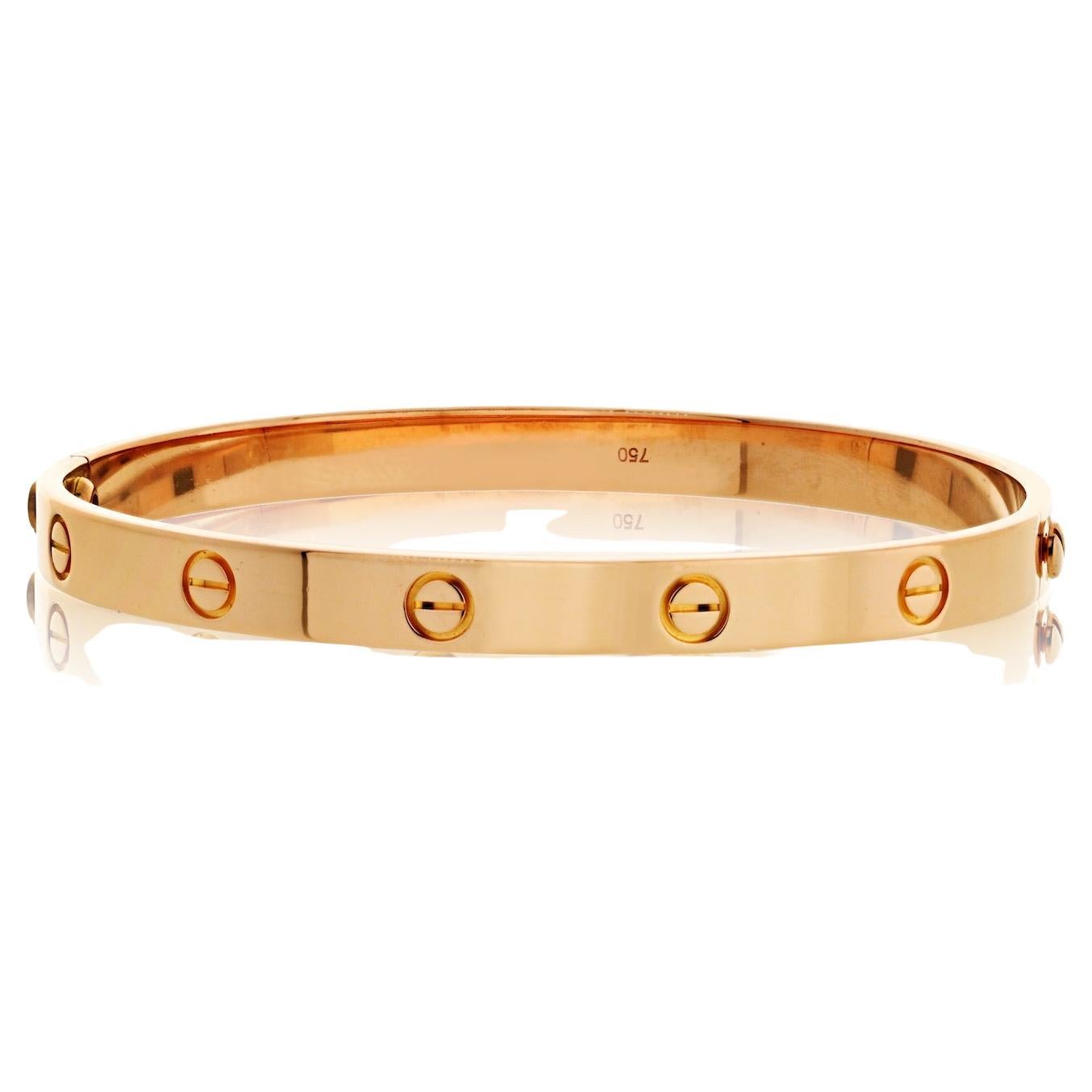 Cartier Love Bracelet Size 20 in 18K Rose Gold