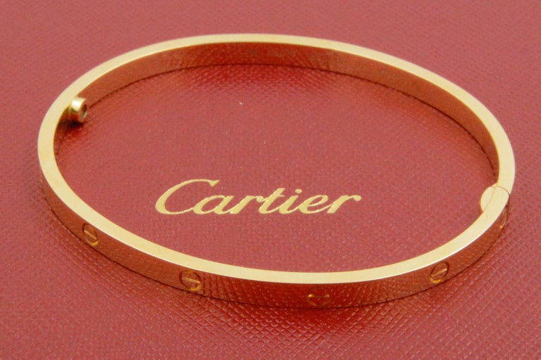 Cartier Love Bracelet Small 18 Karat Yellow Gold at 1stDibs
