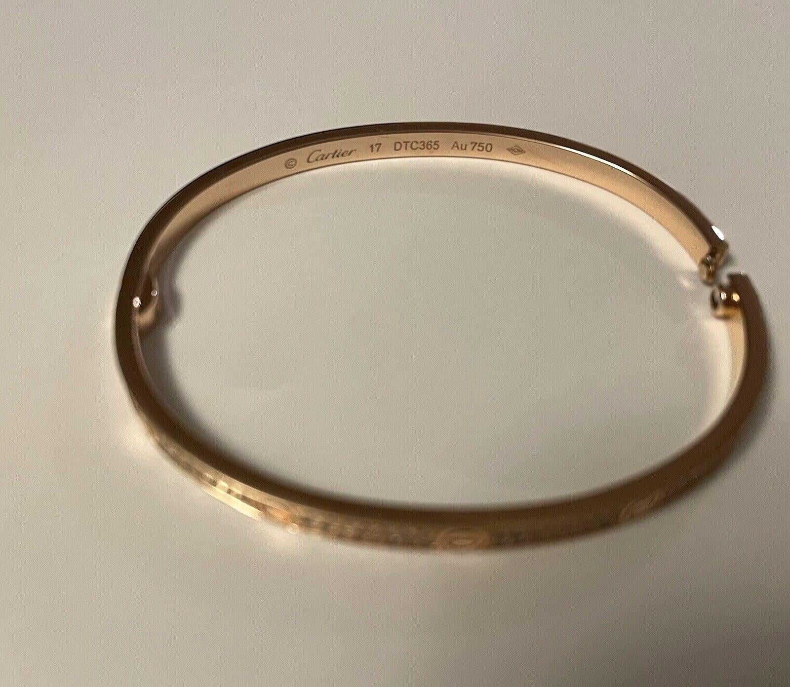 Cartier Petit bracelet Love en or rose 18 carats avec boîte et papiers Excellent état - En vente à Bilbao, ES