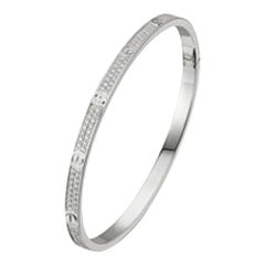 Cartier Love Bracelet Small in 18k White Gold Diamonds with box