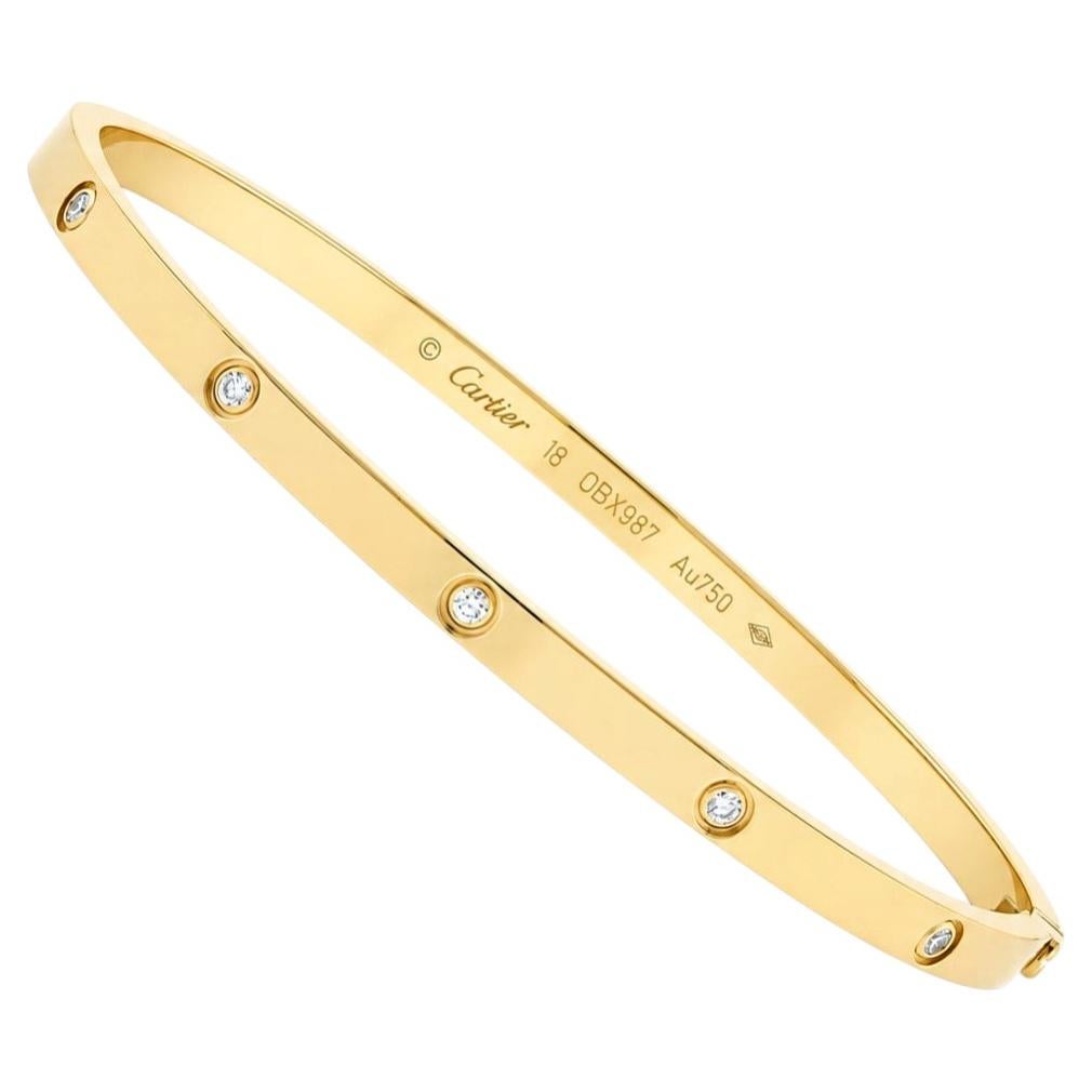Cartier LOVE Bracelet Small Model 10 Diamonds