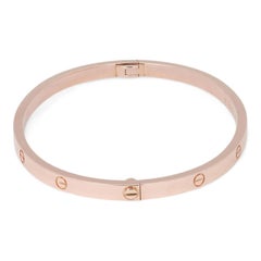 Cartier Love Bracelet Small Model 18K Rose Gold Size 17