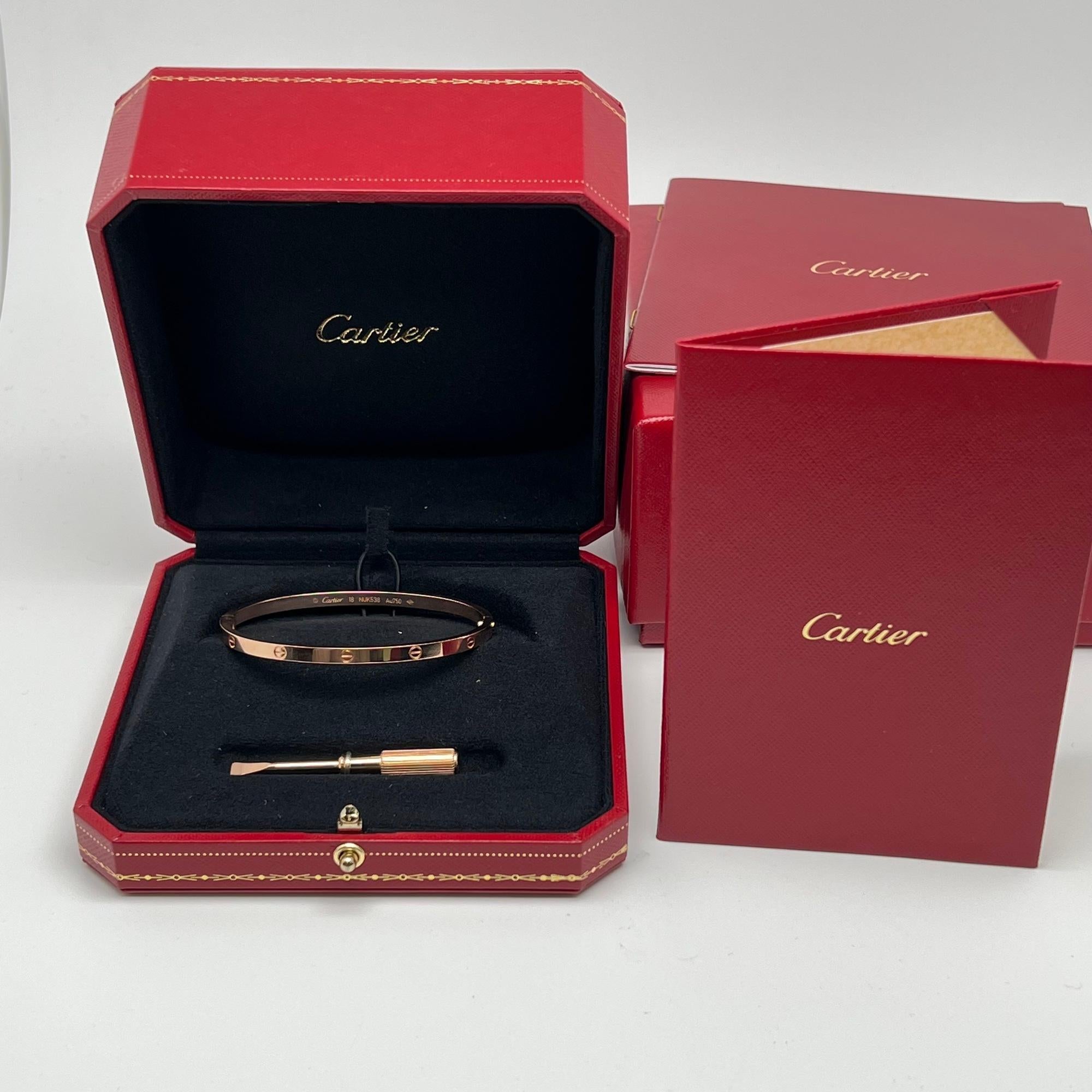 Cartier Love Bracelet Small Model 18K Rose Gold 1