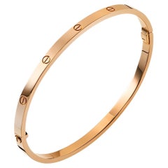 Cartier Bracelet Love en or rose 18 carats, petit modèle, taille 18