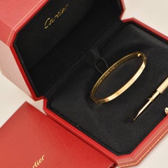 Cartier Love Bracelet Small Model 18K Yellow Gold Size 17