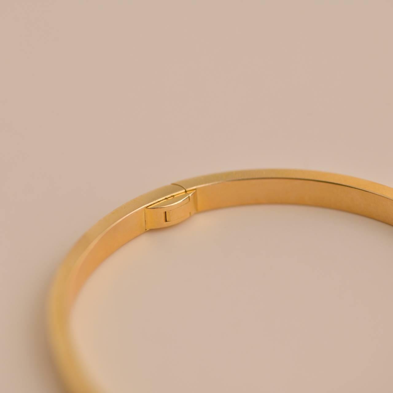Women's or Men's Cartier Love Bracelet Small Model 18K Yellow Gold Size 17