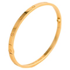 Cartier Love Bracelet Small Model 18K Yellow Gold Size 17