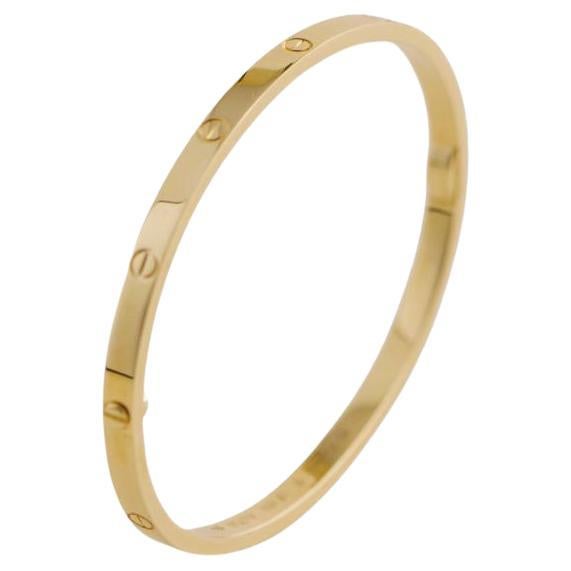 Cartier Bracelet Love en or jaune 18 carats, petit modèle, taille 18