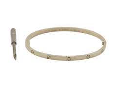 Bracciale Cartier Love, modello piccolo, oro giallo 18 carati, misura 19