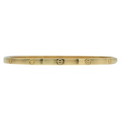Bracciale Cartier Love, modello piccolo, oro giallo 18 carati, misura 19