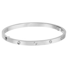 Cartier Love Bracelet Small Model 6 Diamonds White Gold