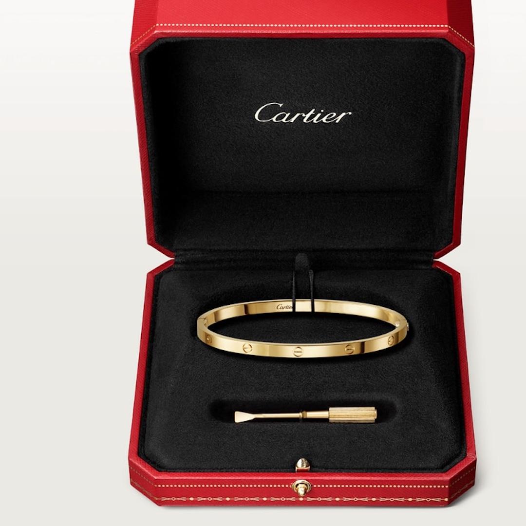 Cartier Love-Armband, dünnes Modell im Zustand „Hervorragend“ in MIAMI, FL