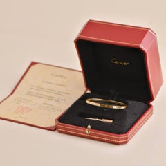 Cartier Love Bracelet Small Model Rose Gold Size 19