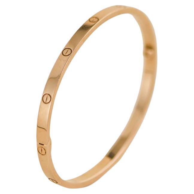 Cartier Love Bracelet Small Model Rose Gold Size 19