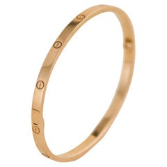 Bracelet Love de Cartier Petit Modèle Or Rose Taille 19
