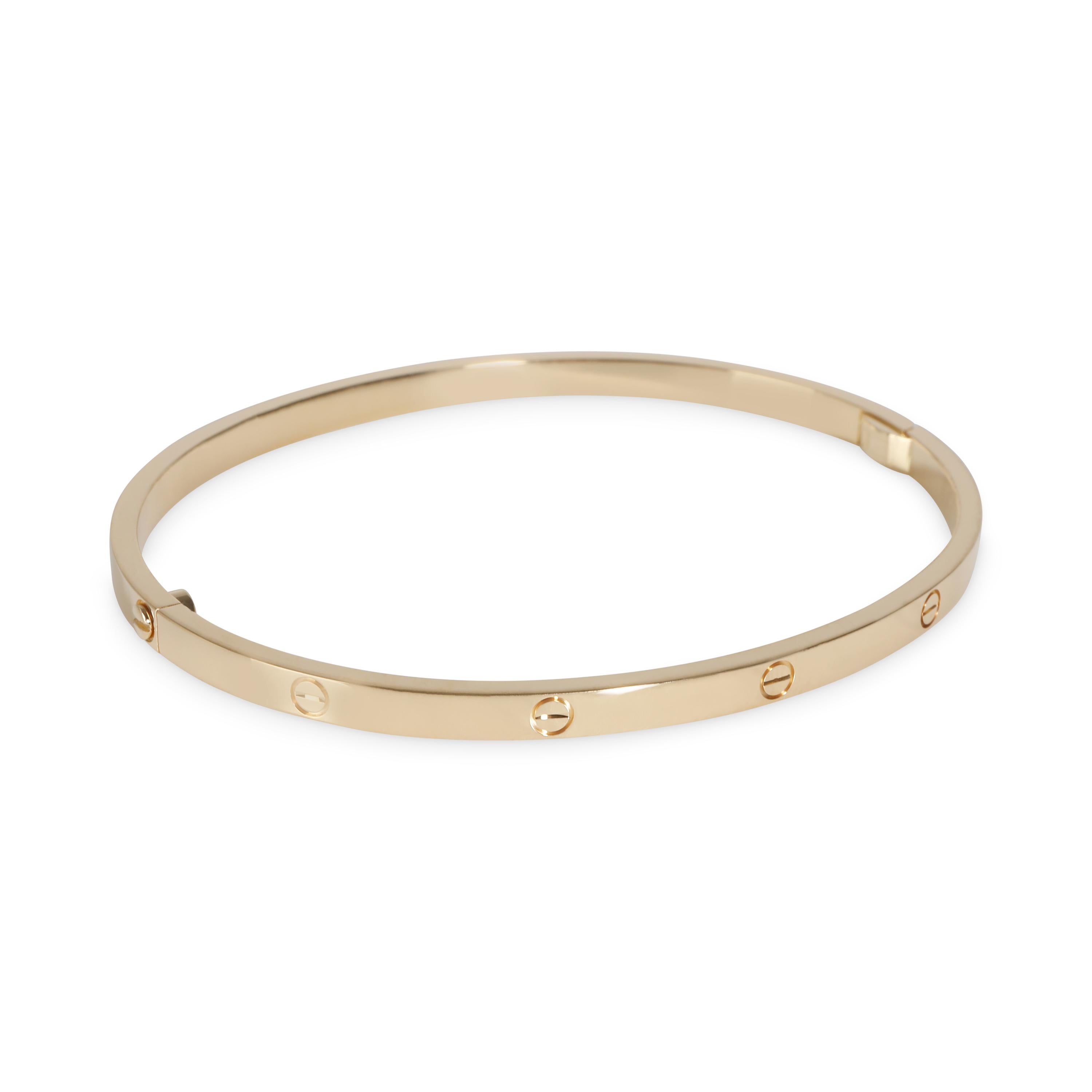 Cartier Love-Armband, kleines Modell (Gelbgold) im Zustand „Hervorragend“ in New York, NY