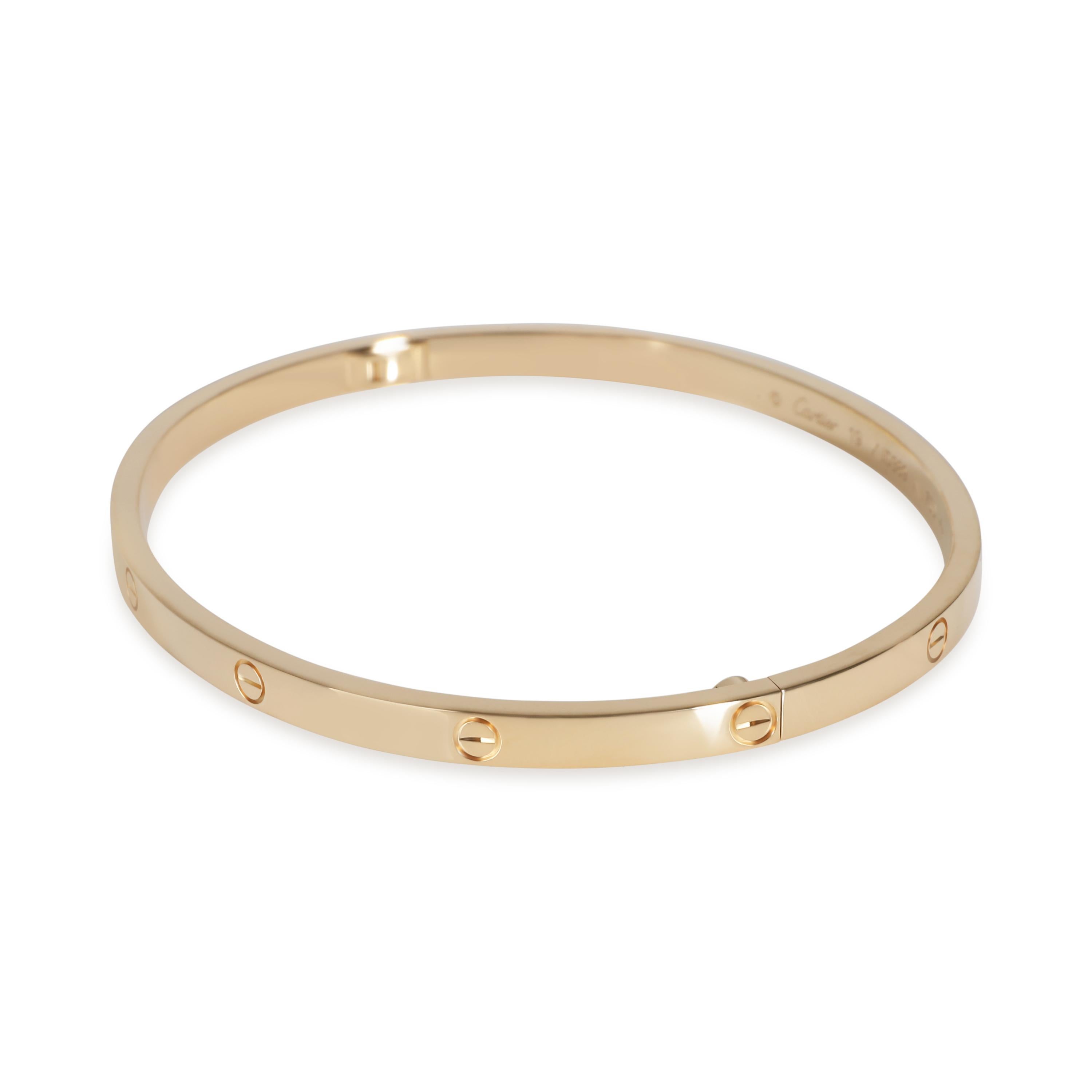 Cartier Love-Armband, kleines Modell (Gelbgold) für Damen oder Herren