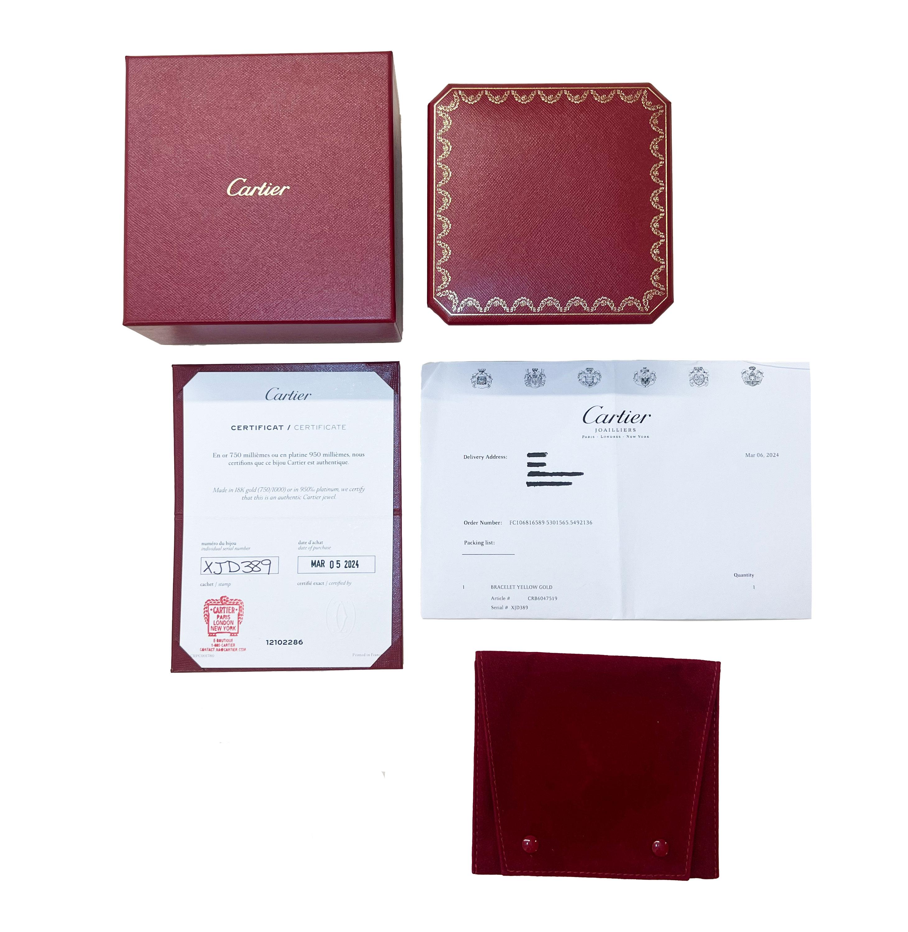 Cartier Love-Armband, kleines Modell (Gelbgold) 1