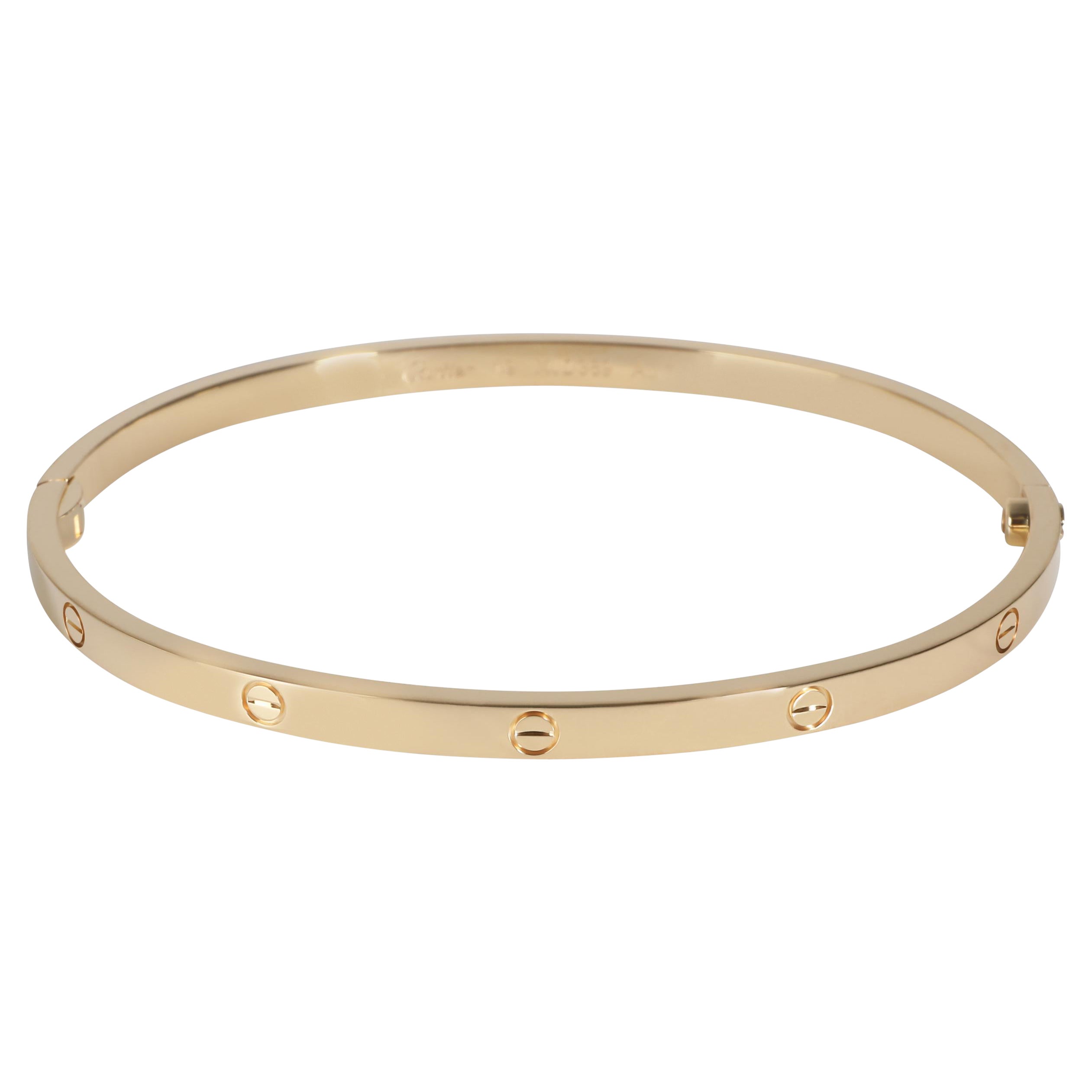 Cartier Love Bracelet, Small Model (Yellow Gold)