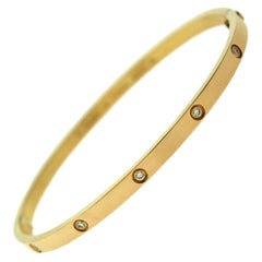 Cartier Love Bracelet Thin, Rose Gold, 10 Diamonds 'C-344'