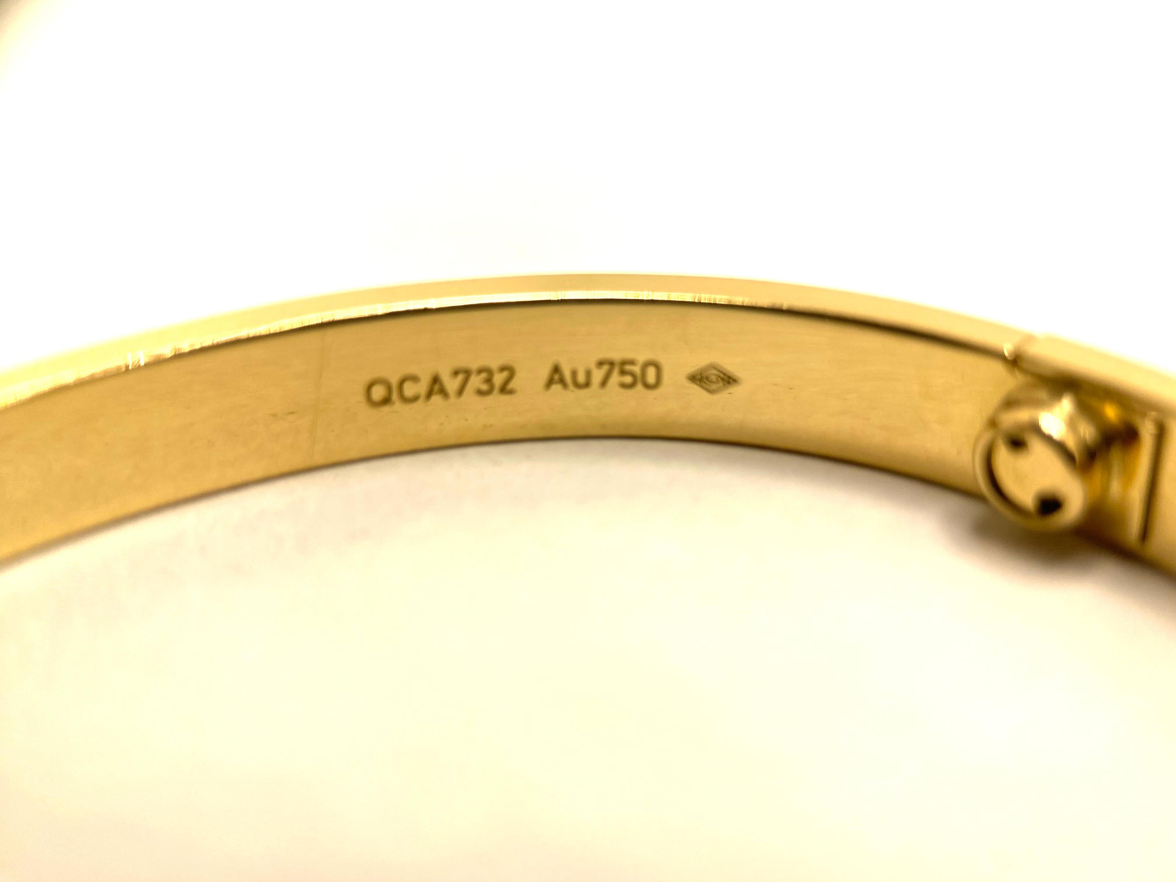 Cartier Love Bracelet Vintage Model in 18K Yellow Gold - 33.80g For Sale 1