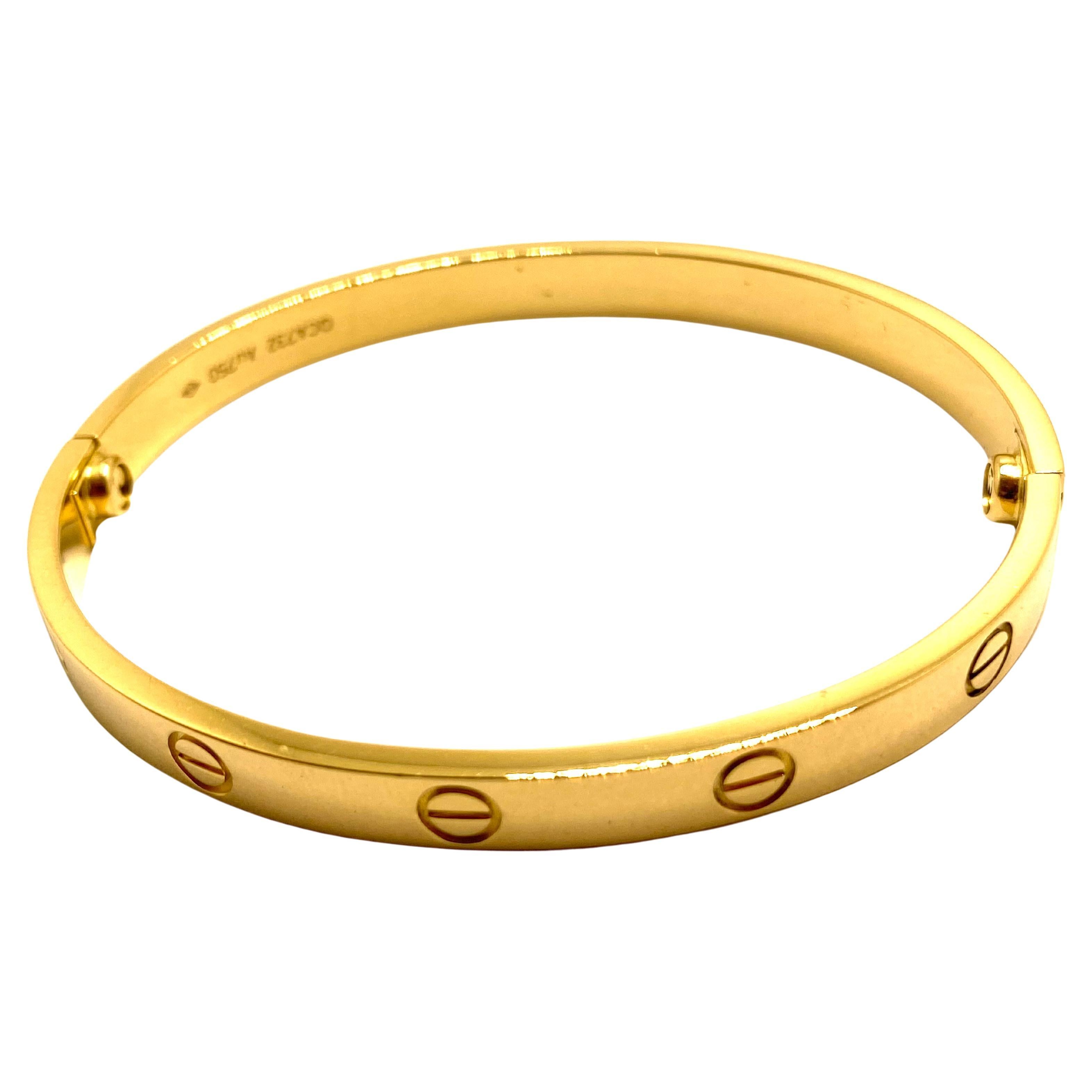 Cartier Love Bracelet Vintage Model in 18K Yellow Gold - 33.80g For Sale