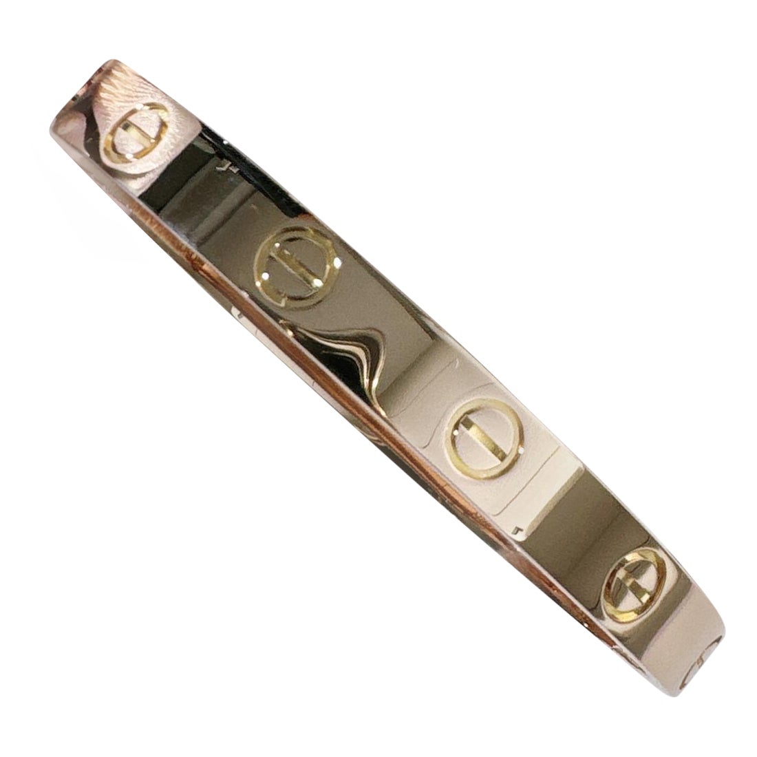 Pulsera Cartier Love, Modelo Ancho, Oro Rosa, Talla 16 en venta