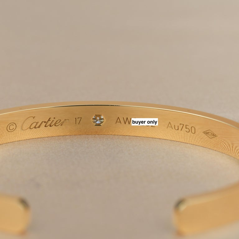 Cartier Love Bracelet with 1 Diamond 18K Yellow Gold 4