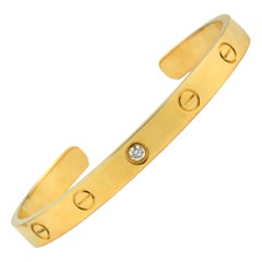 Cartier Love Bracelet with 1 Diamond 18K Yellow Gold