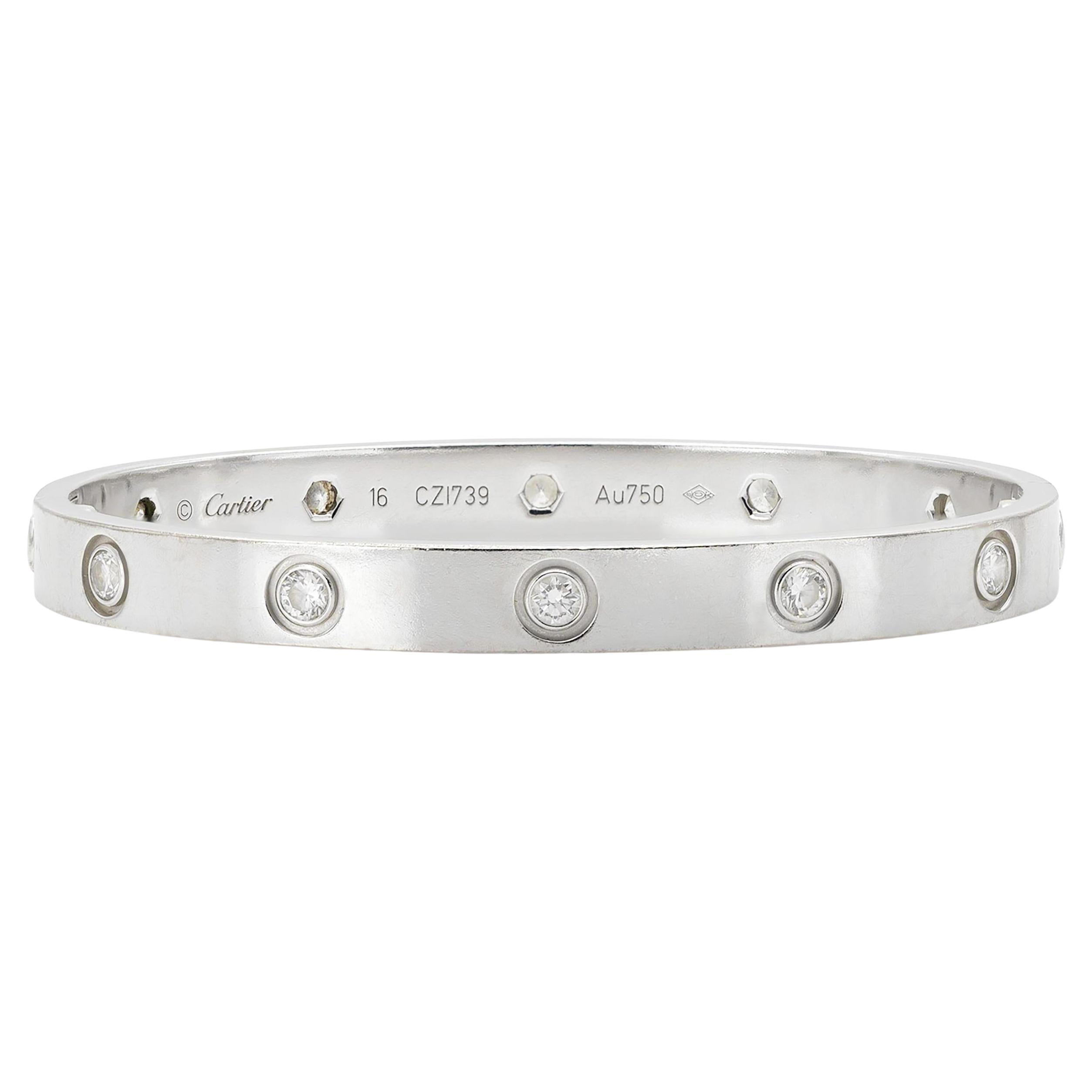 Cartier Love-Armband mit 10 Diamanten