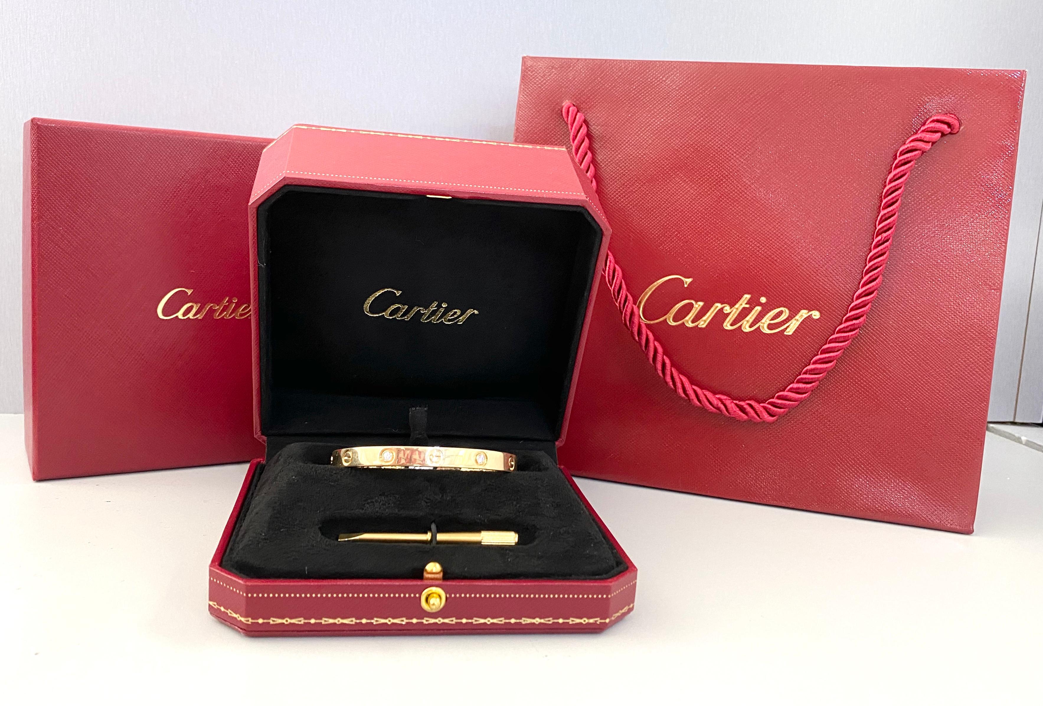 Artist Cartier Love Bracelet with Diamonds
