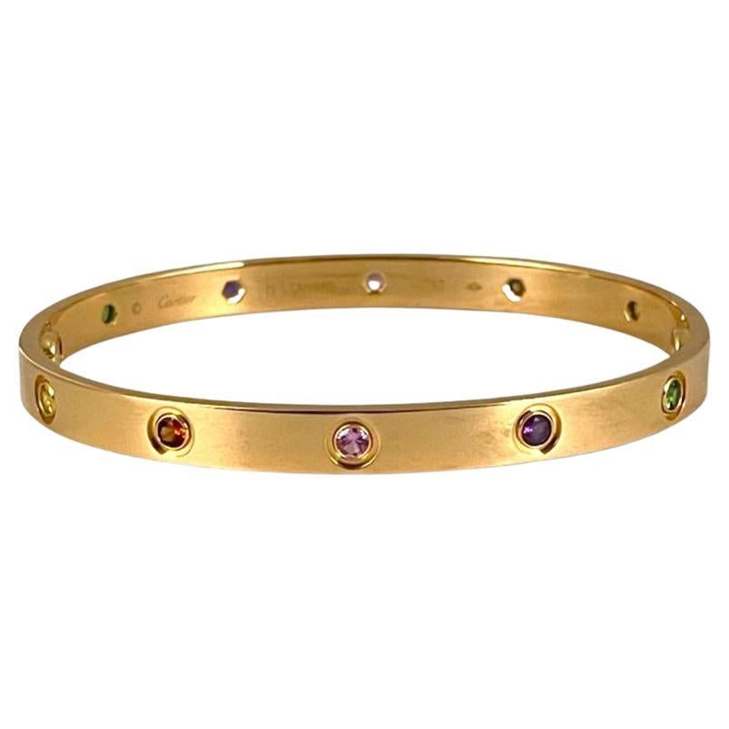 Designer: Cartier

Collection: Love

Style:  Bracelet/ Bangle 

Metal: Rose Gold 

Metal Purity: 18k

Bracelet Size : 19 = 19 Cm

Mechanism: New Screw System 

Hallmarks: Cartier; Serial #; 750

Includes:  24 Months Brilliance Jewels Warranty

     