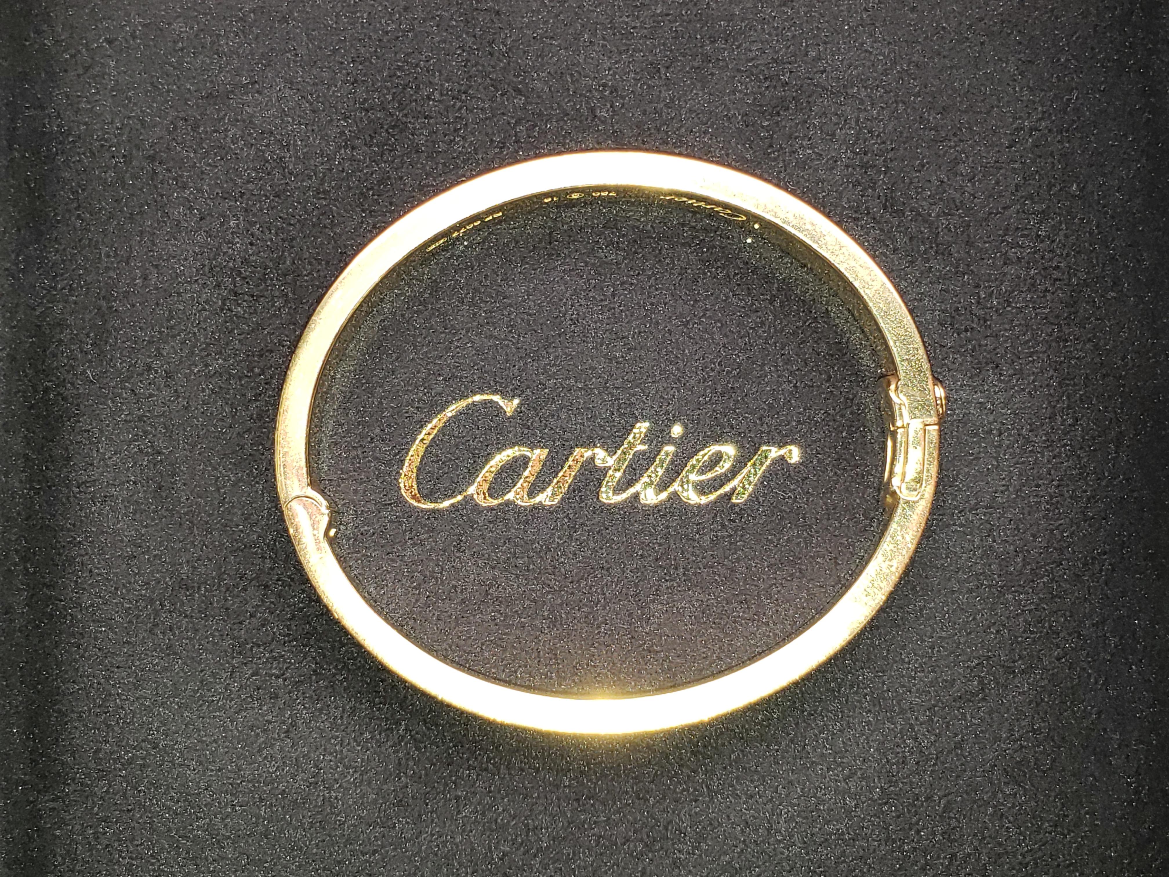 Cartier Love Bracelet Yellow Gold and Diamonds In Excellent Condition In New York, NY