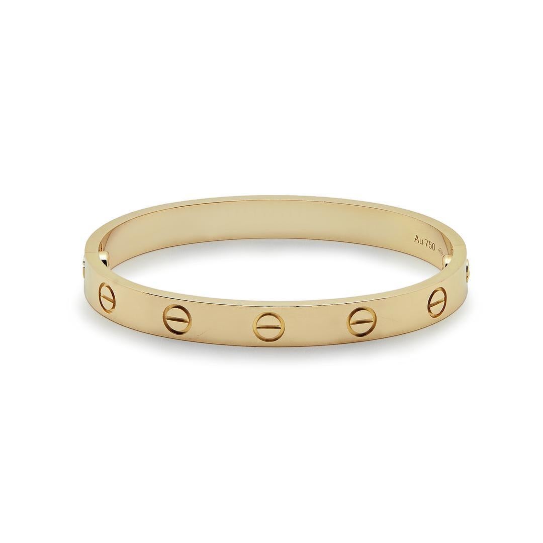  Cartier Love Bracelet Yellow Gold B6067517 In Excellent Condition For Sale In New York, NY