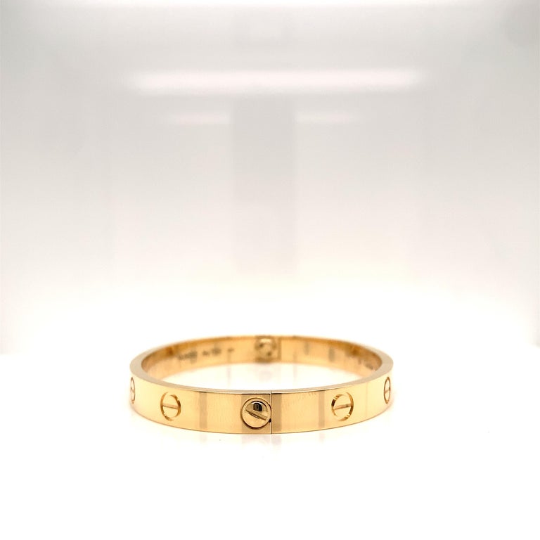 Cartier Love Bracelet Yellow Gold Classic For Sale At 1stdibs Cartier Love Bracelet Yellow Gold Classic For Sale At 1stdibs