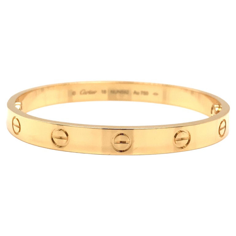 Cartier Love Bracelet Yellow Gold Classic For Sale at 1stDibs