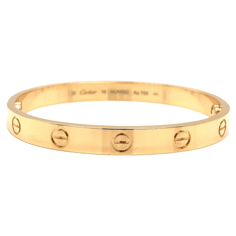 Cartier Love Bracelet Yellow Gold Classic At 1stdibs