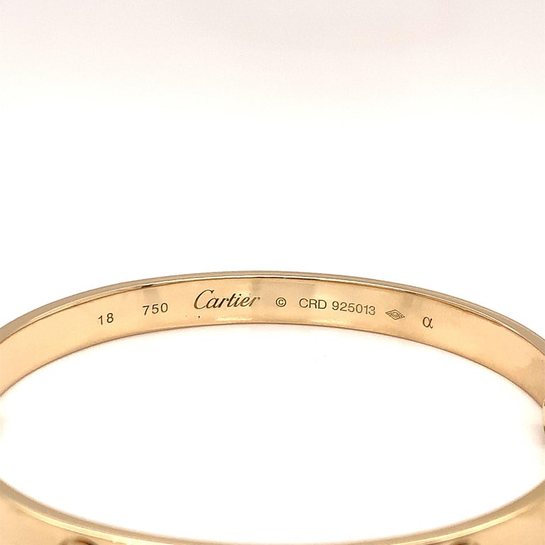 Cartier Love Bracelet Yellow Gold Classic at 1stDibs | 750 cartier ol4783  price, 750 cartier ol4783 real, 750 cartier c ol4783 قیمت