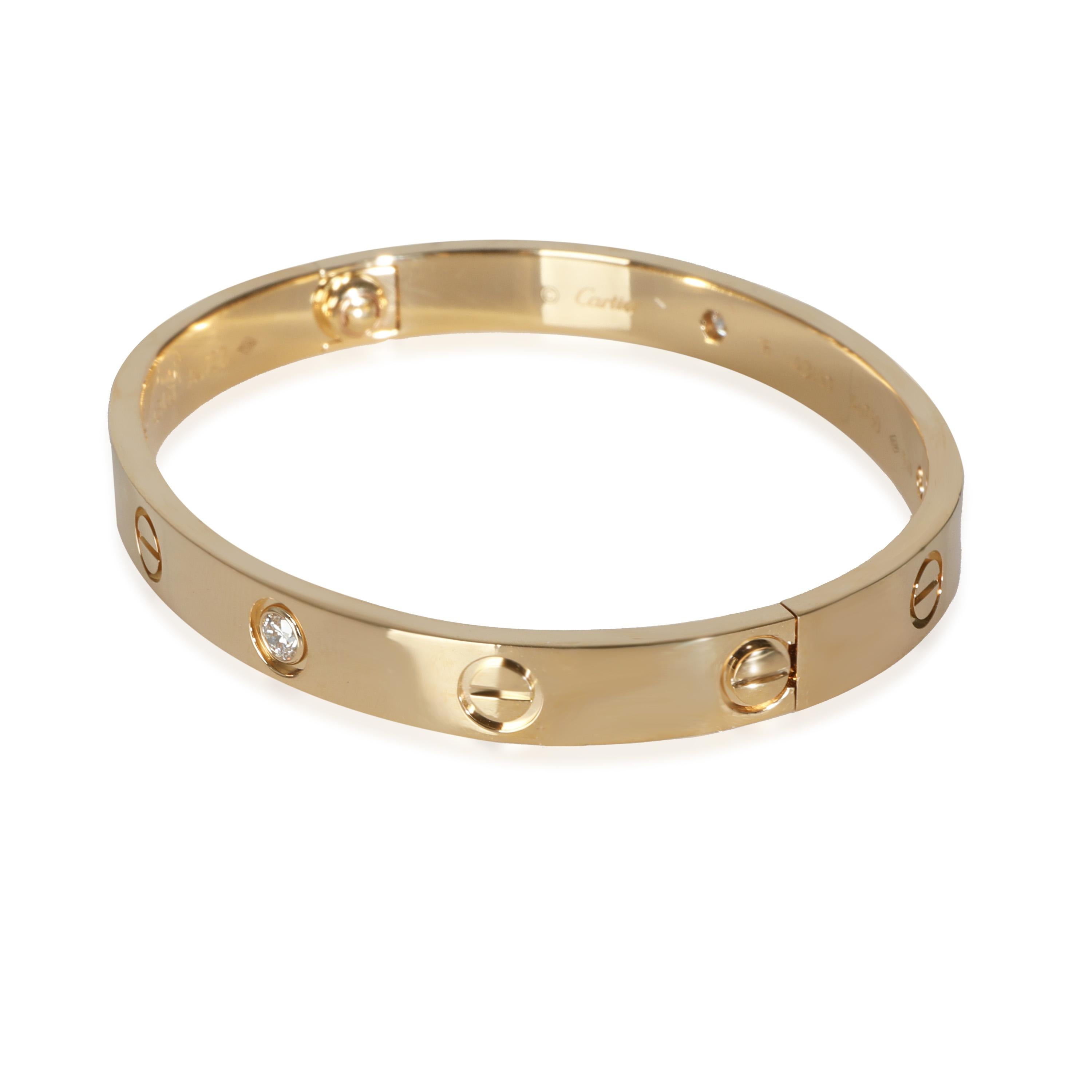 Cartier Love Bracelet (Yellow Gold) In Excellent Condition For Sale In New York, NY