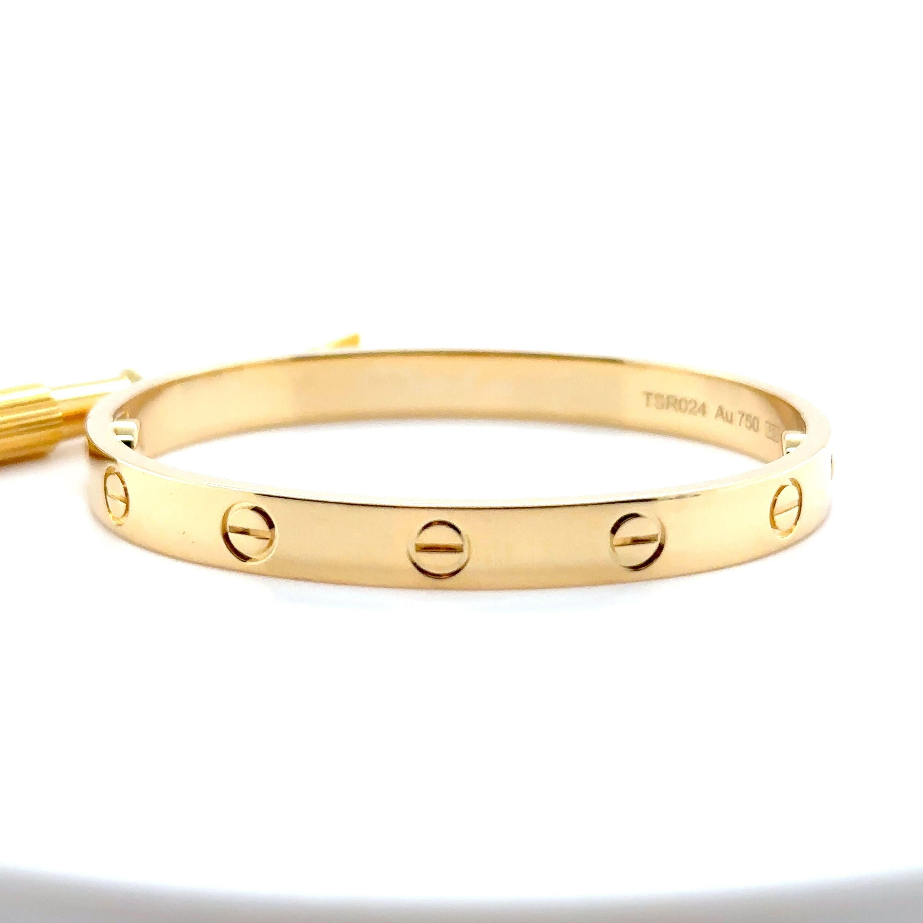 Cartier Love Bracelet - Yellow Gold In Excellent Condition In SYDNEY, NSW