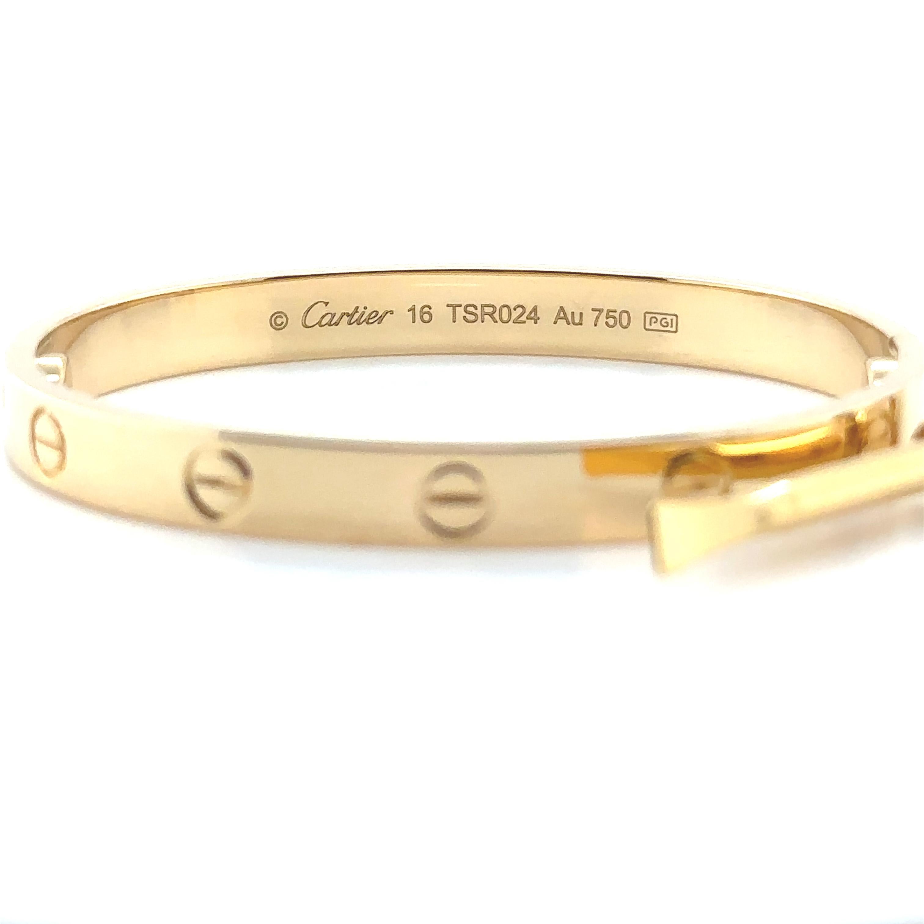 Women's Cartier Love Bracelet - Yellow Gold