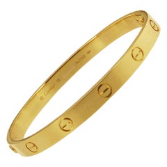 Cartier Love Bracelet Yellow Gold Size 19