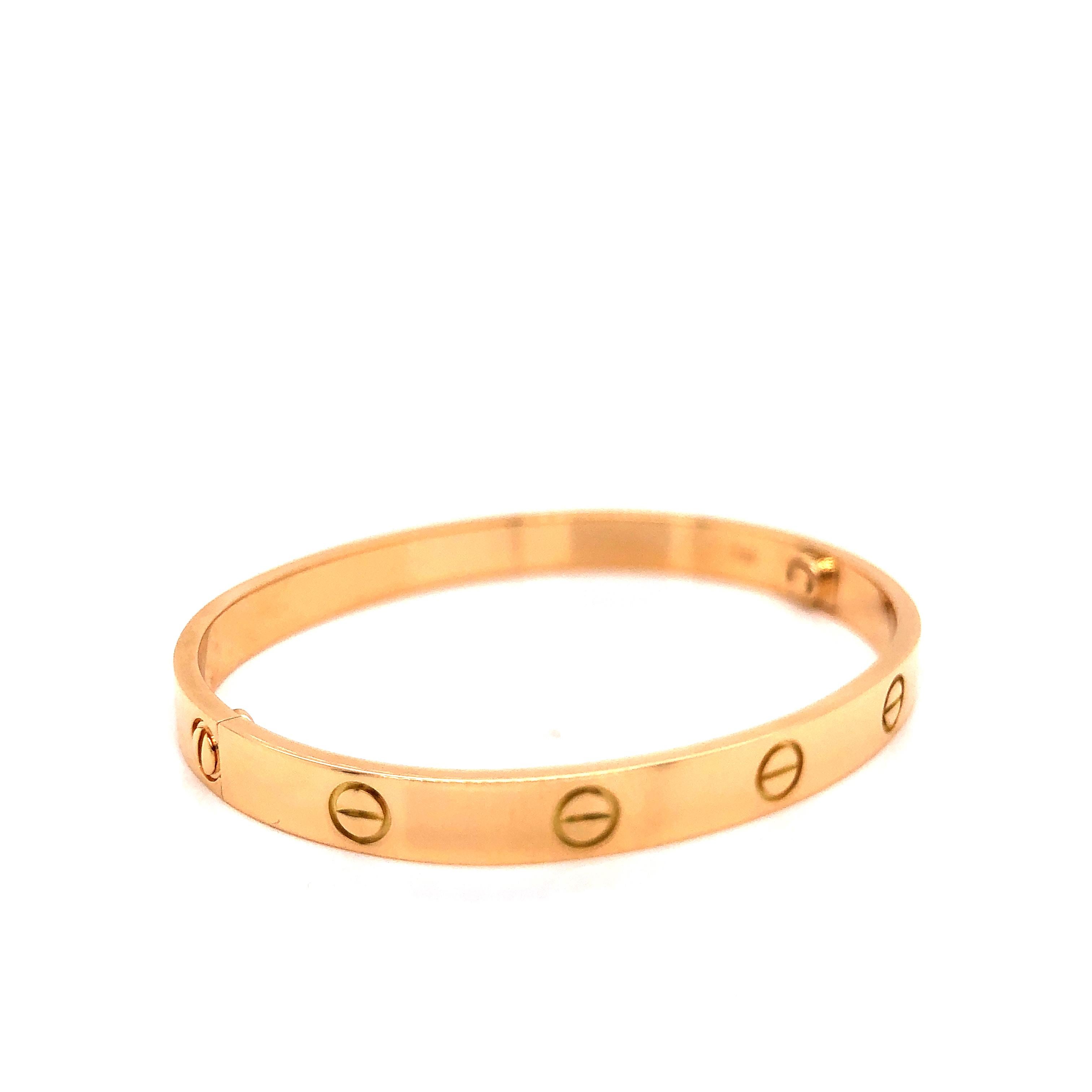Modern Cartier Love Bracelet Yellow Gold