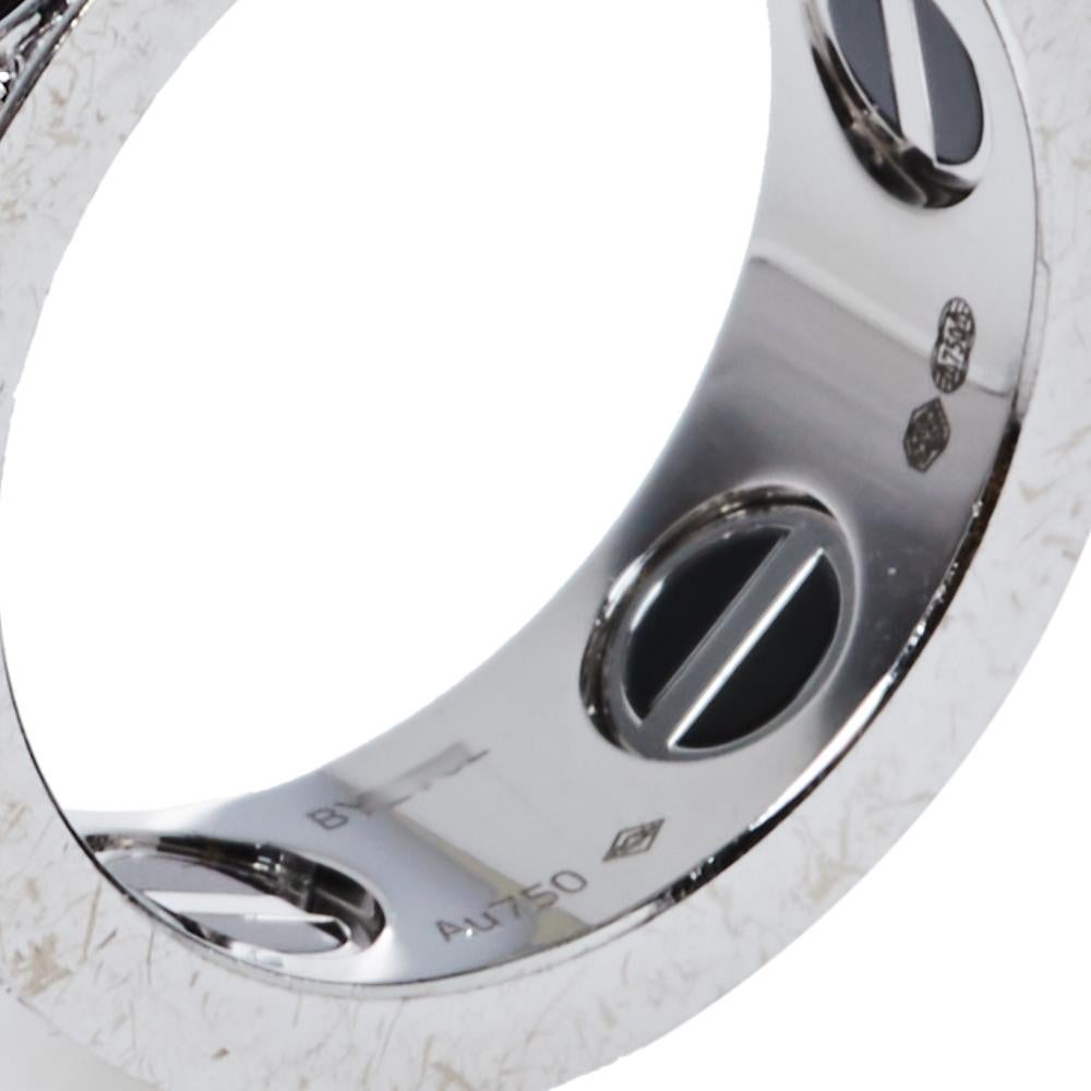 love ring diamond-paved ceramic