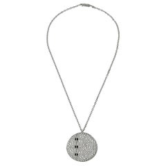 Cartier Love Ceramic Diamond Pendant 18k White Gold Necklace