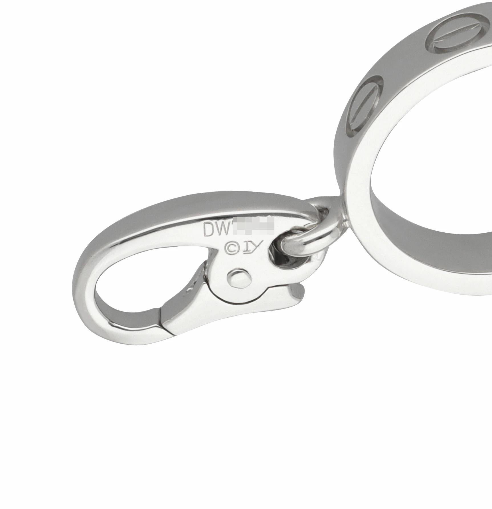 Cartier Liebe Charme 18 Karat Weißgold für Damen oder Herren im Angebot