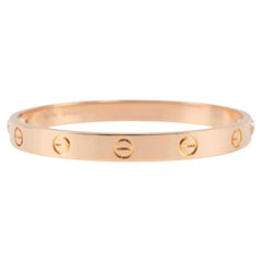 Cartier Love Classic Model 18K Rose Gold Bangle Bracelet