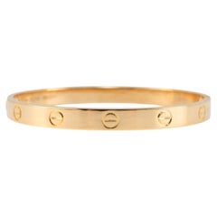 Cartier Love Classic Model 18K Yellow Gold Bangle Bracelet