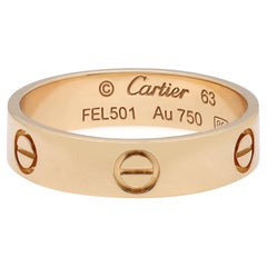 Cartier Love Classic Ring, 18 Karat Gelbgold, US 10,5