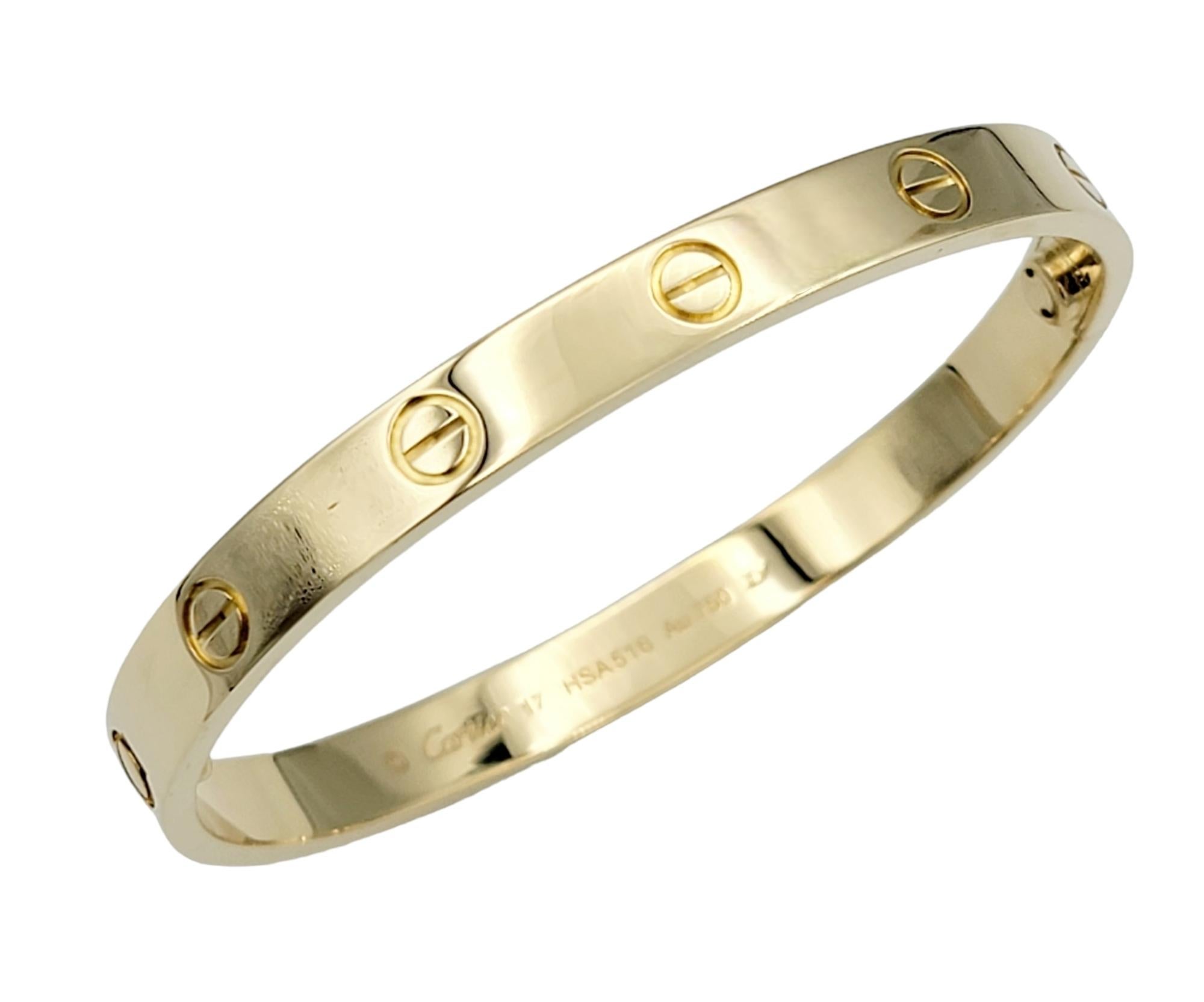 Iconic 'Love' bracelet from Cartier is the perfect everyday piece. Cartier is a French high-end luxury goods company that designs, manufactures, distributes, and sells jewelry, leather goods, and watches. It was founded by Louis-François Cartier in